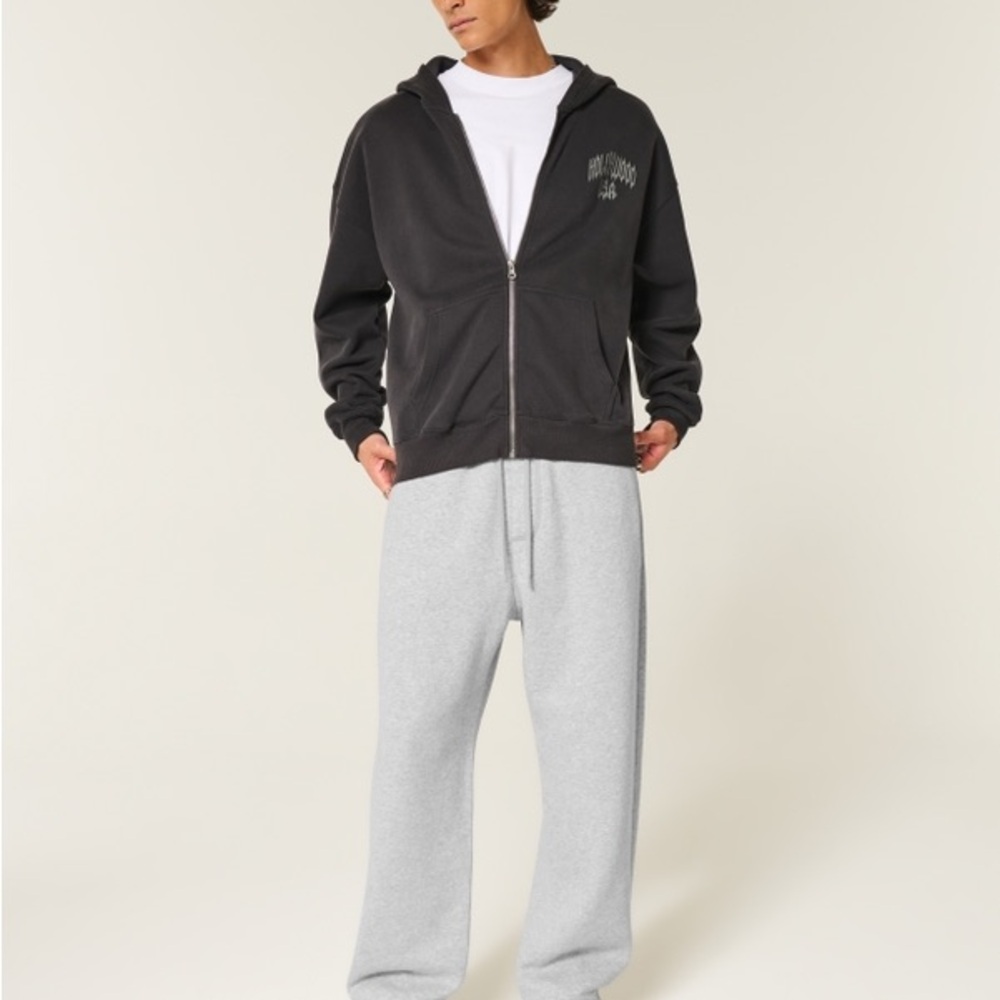 Hollister Light Gray Joggers for Men